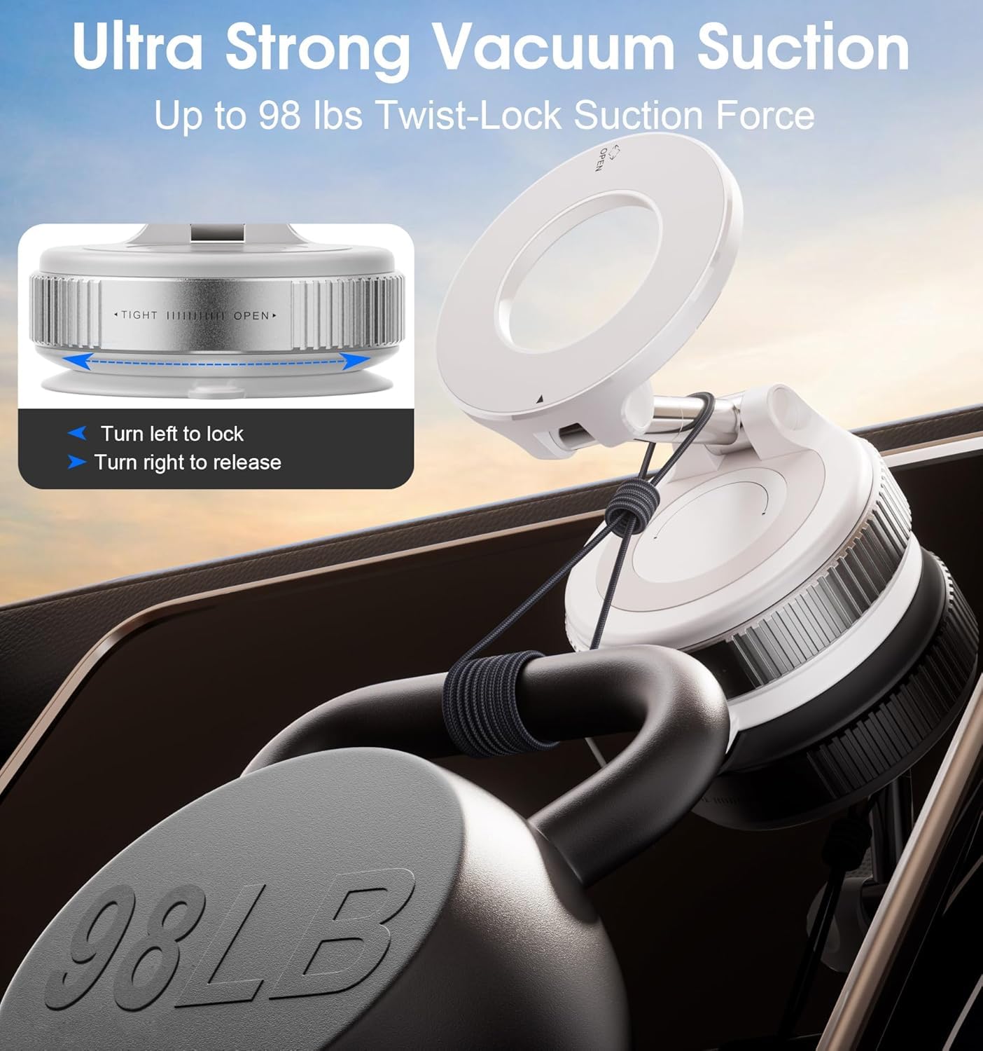 Vacuum Magnetic Phone Holder