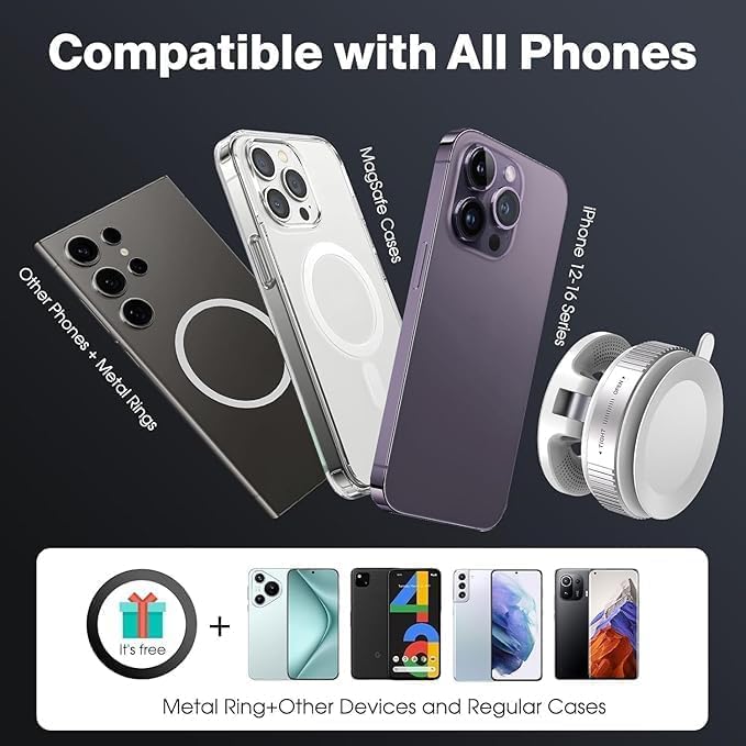 Vacuum Magnetic Phone Holder