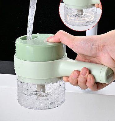 4 In 1 Handheld Electric Vegetable Cutter Set