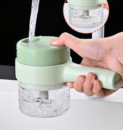 4 In 1 Handheld Electric Vegetable Cutter Set