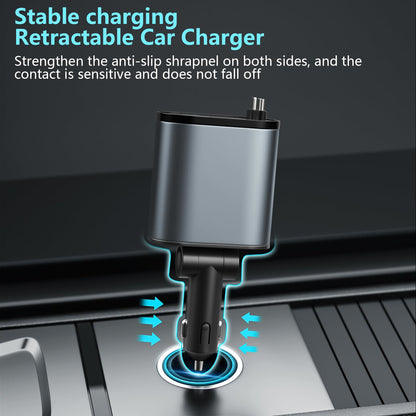 4 in 1 Retractable Car Charger