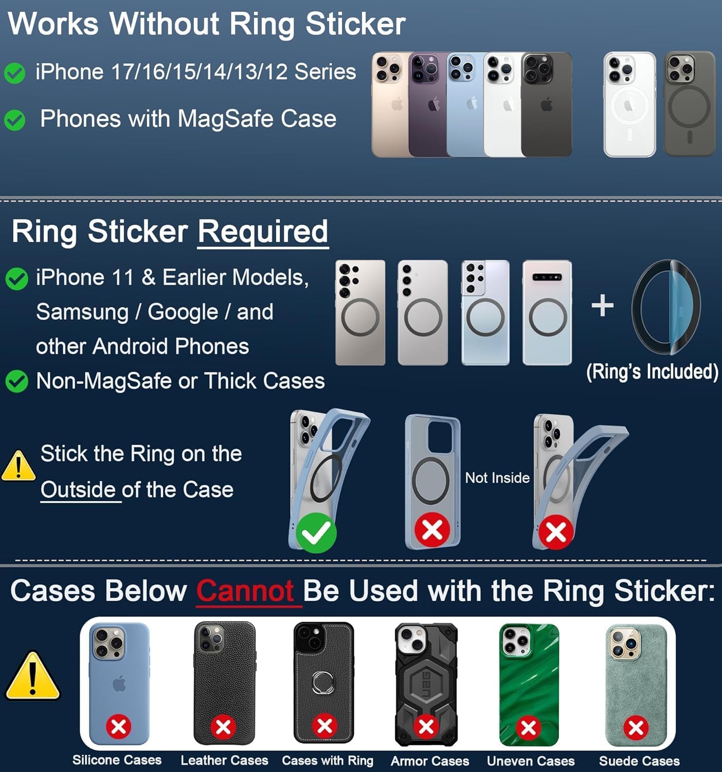 Vacuum Magnetic Phone Holder