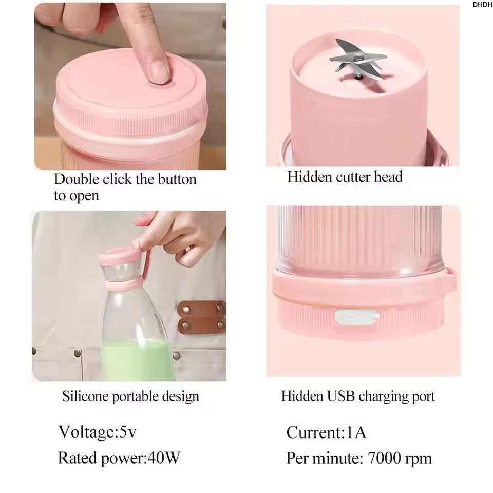 Portable Usb Juicer Bottle