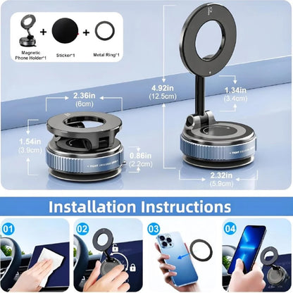 Vacuum Magnetic Phone Holder